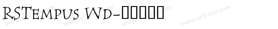 RSTempus Wd字体转换